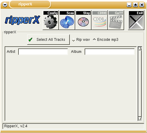Startbild von ripperX